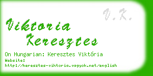 viktoria keresztes business card